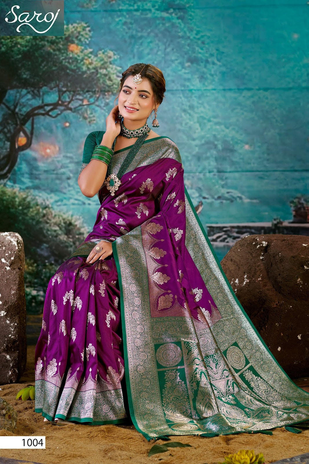 Virasat Silk Saroski Vol 5 Saroj Sarees Supplier