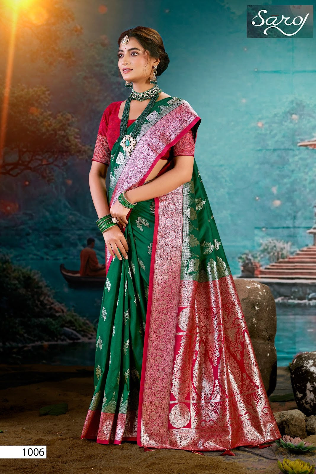 Virasat Silk Saroski Vol 5 Saroj Sarees Supplier
