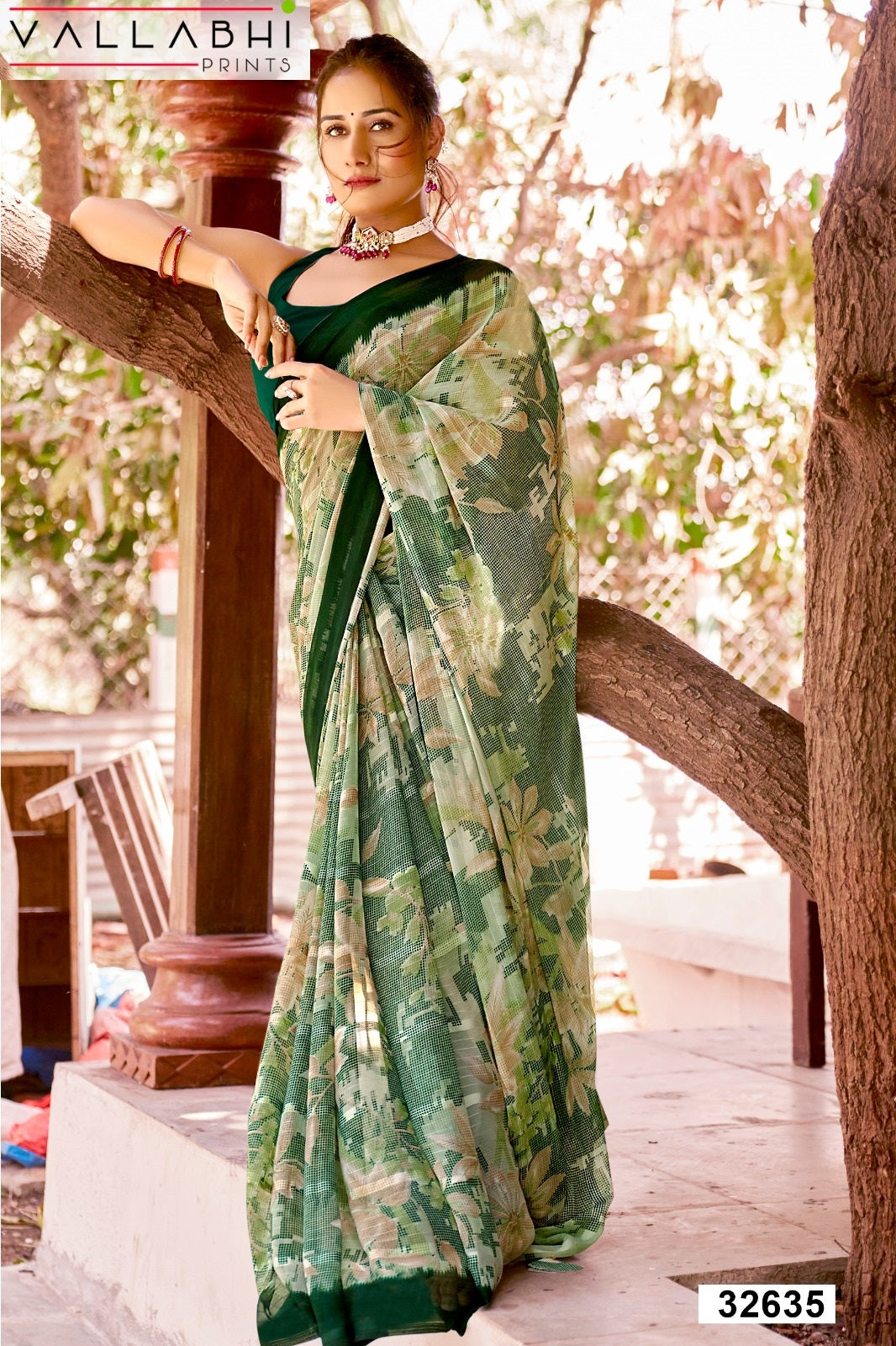 Viratika Vallabhi Prints Georgette Sarees Wholesaler India