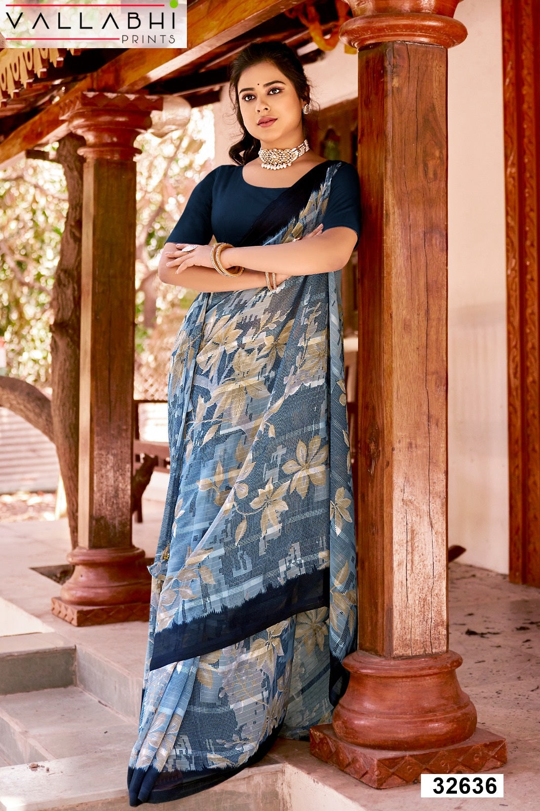 Viratika Vallabhi Prints Georgette Sarees Wholesaler India