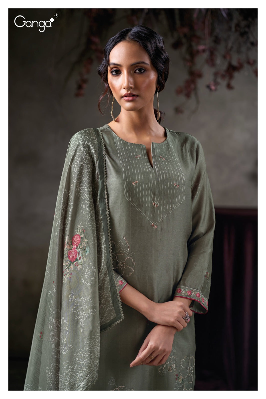 Virelza 3864 Ganga Premium Bemberg Plazzo Style Suits Exporter Gujarat