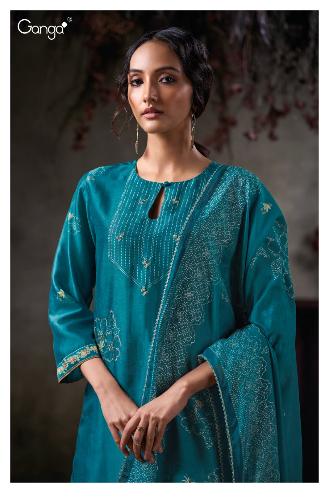 Virelza 3864 Ganga Premium Bemberg Plazzo Style Suits Exporter Gujarat
