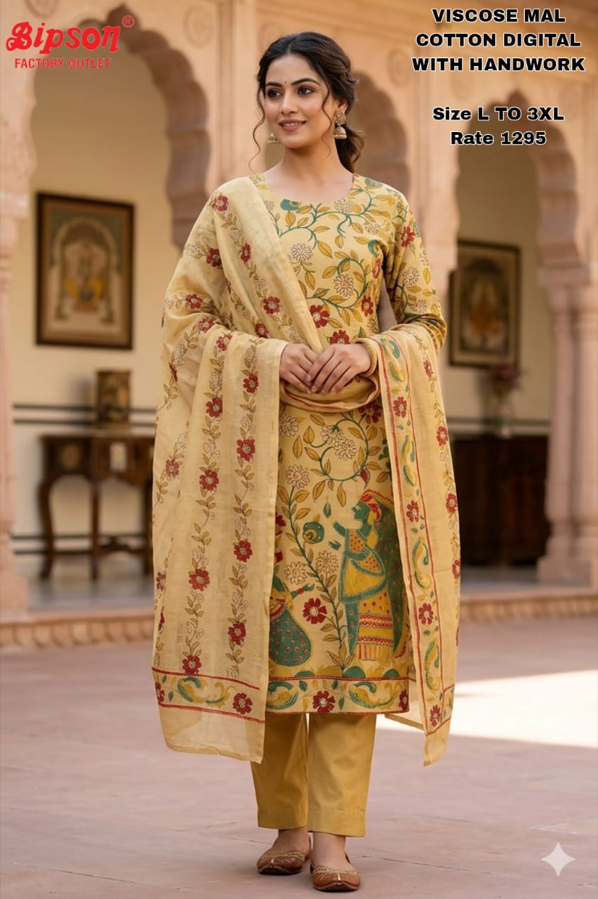 Viscose 0306 Bipson Prints Readymade Pant Style Suits Wholesaler Gujarat