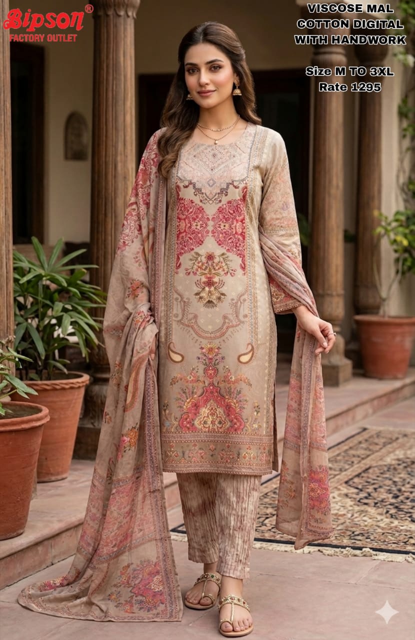 Viscose 0306 Bipson Prints Readymade Pant Style Suits Wholesaler Gujarat