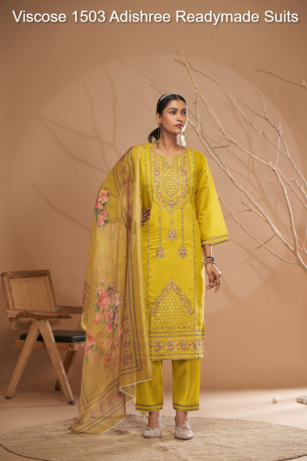 विस्कोस 1503 आदिश्री विस्कोस रेडीमेड सूट थोक विक्रेता