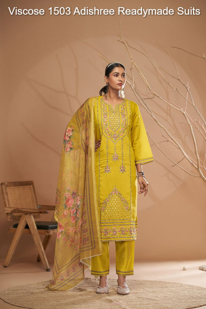 विस्कोस 1503 आदिश्री विस्कोस रेडीमेड सूट थोक विक्रेता