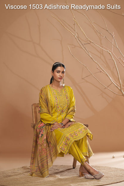 विस्कोस 1503 आदिश्री विस्कोस रेडीमेड सूट थोक विक्रेता