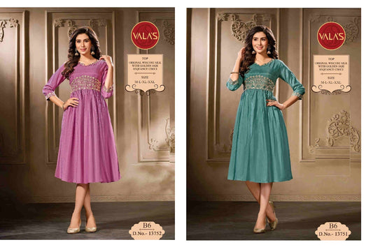 Viscose Silk Valas Anarkali Kurtis Exporter Ahmedabad