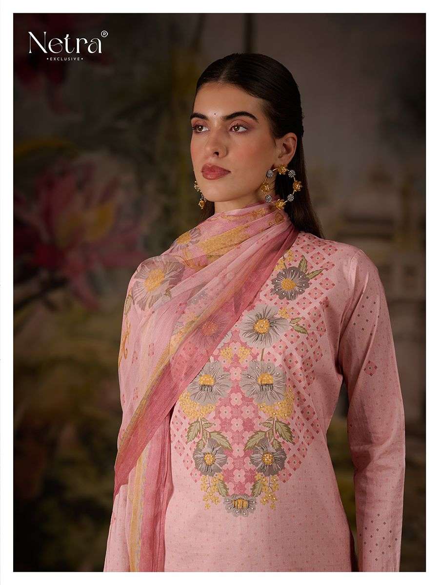 Vishakha Netra Premium Cotton Pant Style Suits Exporter