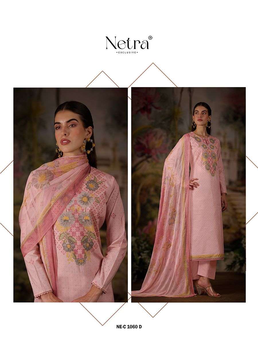 Vishakha Netra Premium Cotton Pant Style Suits Exporter