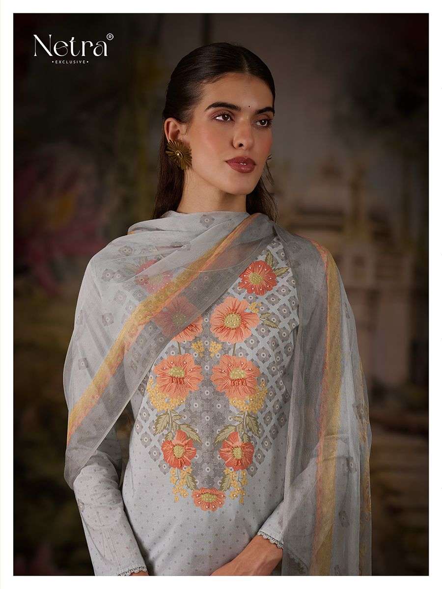 Vishakha Netra Premium Cotton Pant Style Suits Exporter