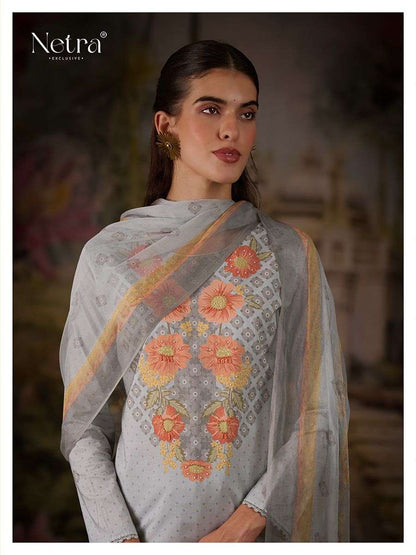 Vishakha Netra Premium Cotton Pant Style Suits Exporter
