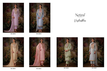 Vishakha Netra Premium Cotton Pant Style Suits Exporter
