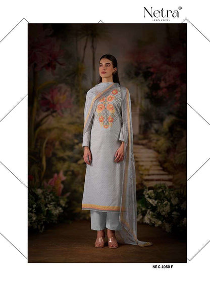 Vishakha Netra Premium Cotton Pant Style Suits Exporter
