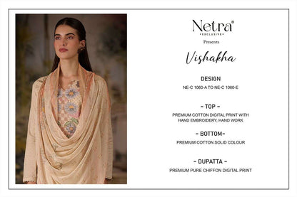 Vishakha Netra Premium Cotton Pant Style Suits Exporter