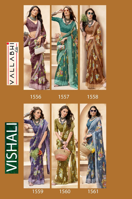 Vishali Vallabhi Lite Georgette Sarees Manufacturer