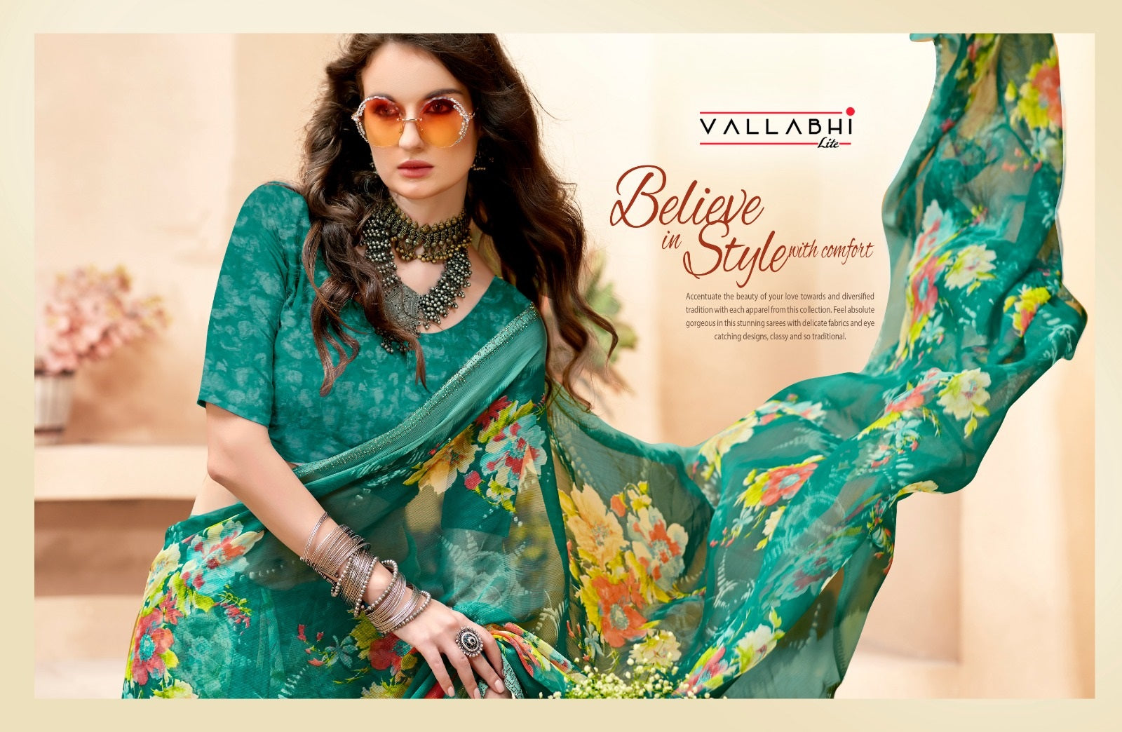 Vishali Vallabhi Lite Georgette Sarees Manufacturer