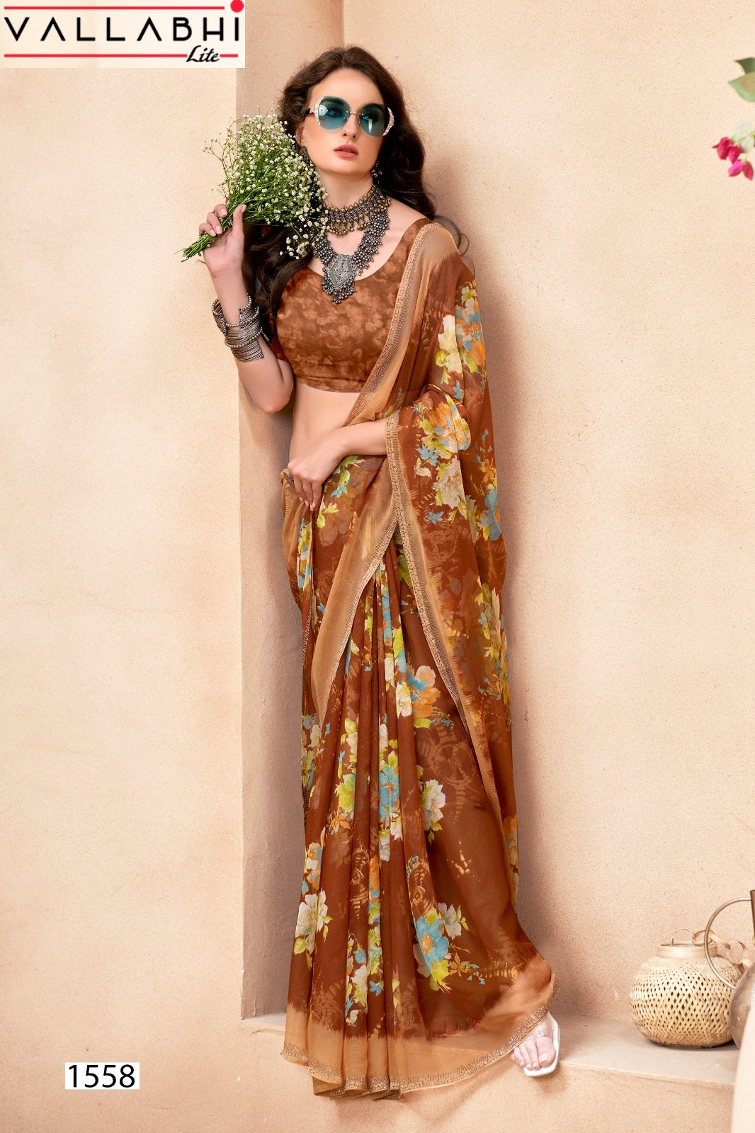 Vishali Vallabhi Lite Georgette Sarees Manufacturer