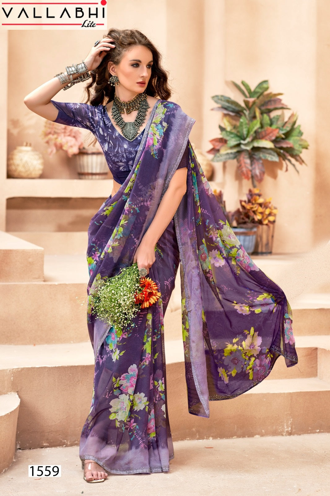 Vishali Vallabhi Lite Georgette Sarees Manufacturer
