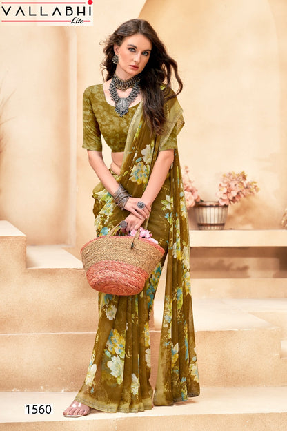 Vishali Vallabhi Lite Georgette Sarees Manufacturer