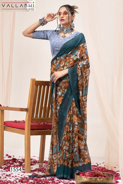 Vishali Vol 2 Vallabhi Lite Georgette Sarees Exporter India