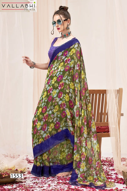 Vishali Vol 2 Vallabhi Lite Georgette Sarees Exporter India