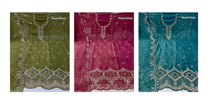 Vishwa Nayandeep Silk Salwar Suits Wholesaler