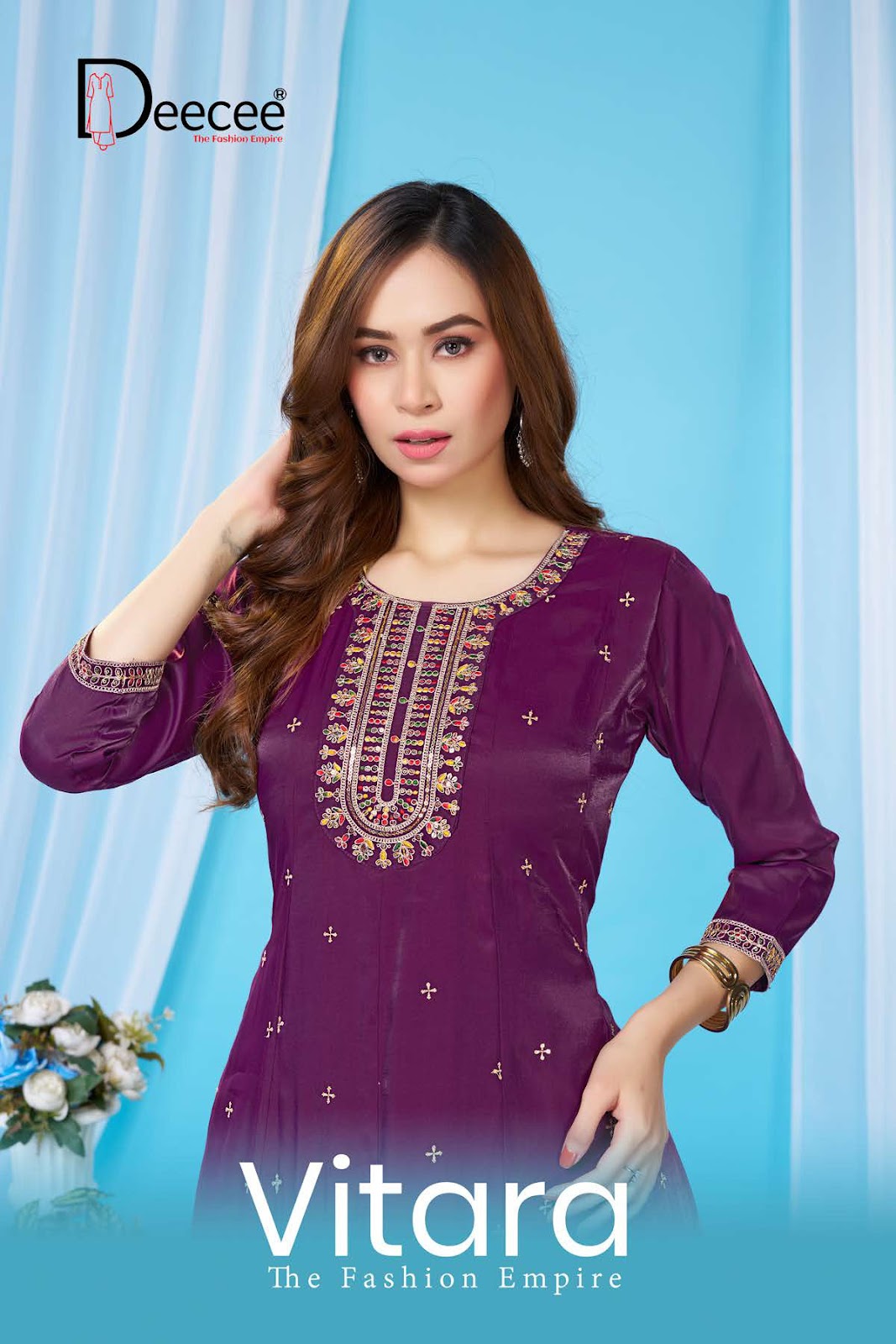 Vitara Deecee Roman Anarkali Kurtis Wholesale Price