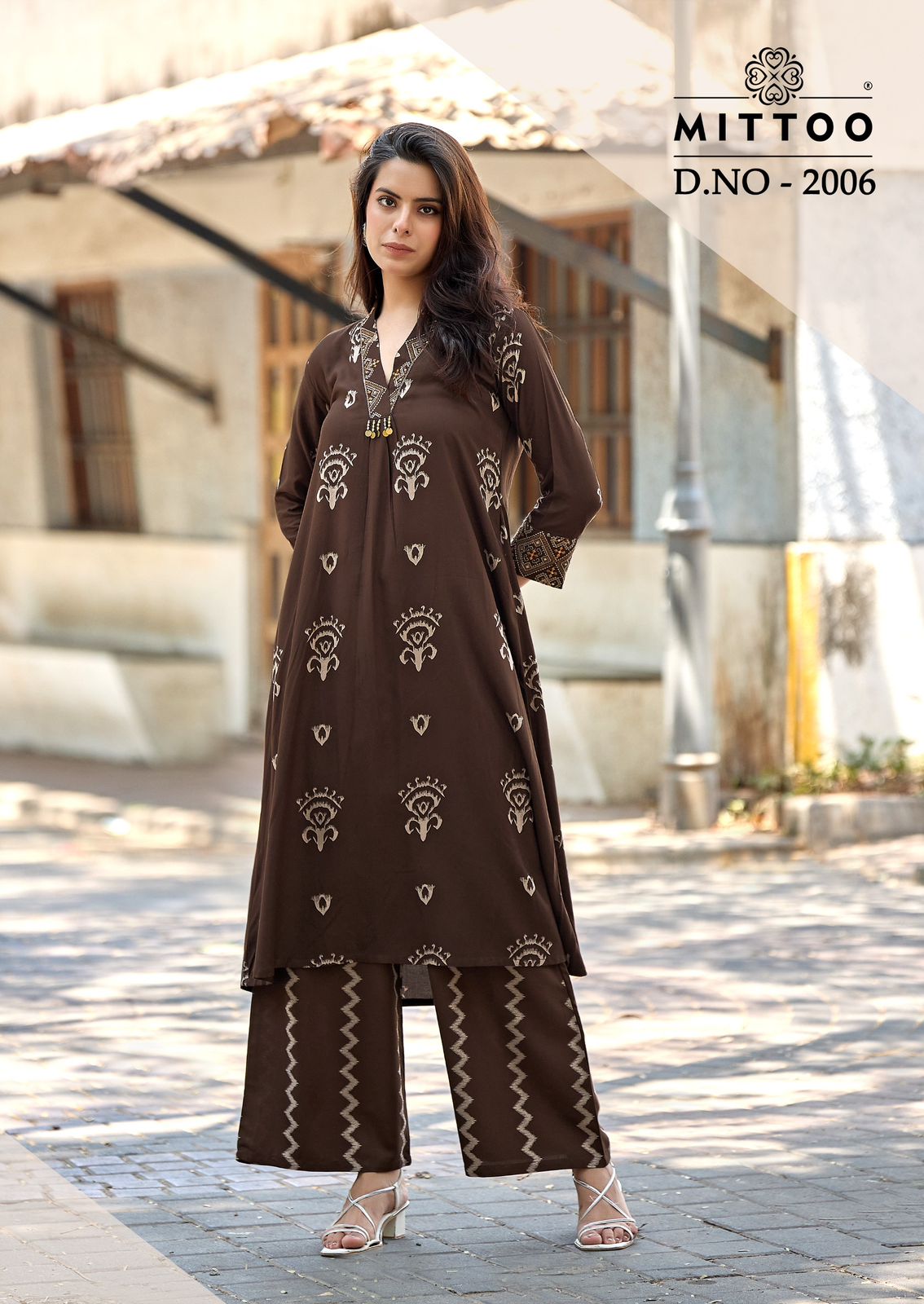 Vitara Vol 2 Mittoo Rayon Kurti Plazzo Set Wholesale