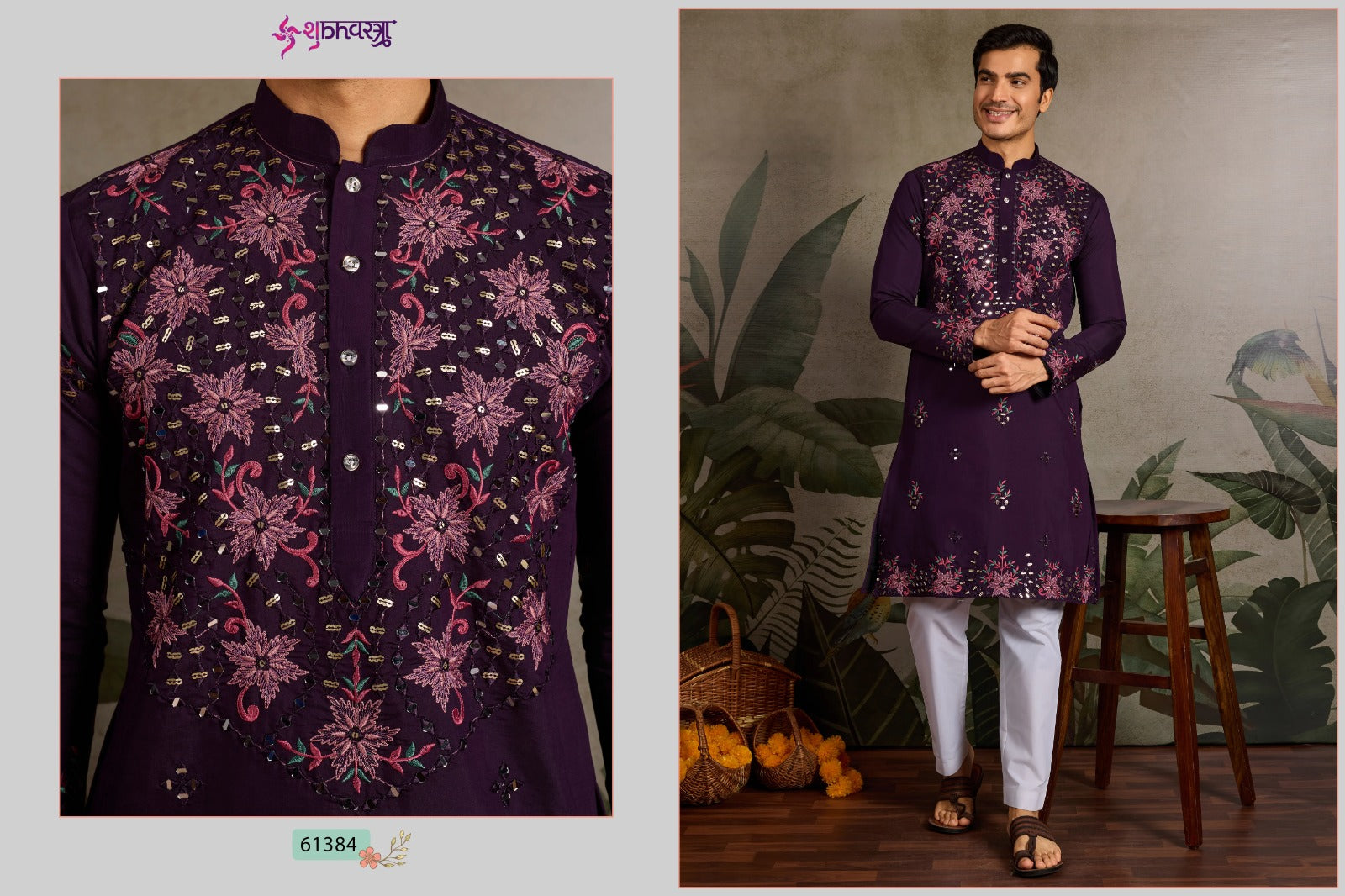 Vivaah Viraasat 2 Shubhvastra Viscose Silk Mens Kurta Wholesale Price