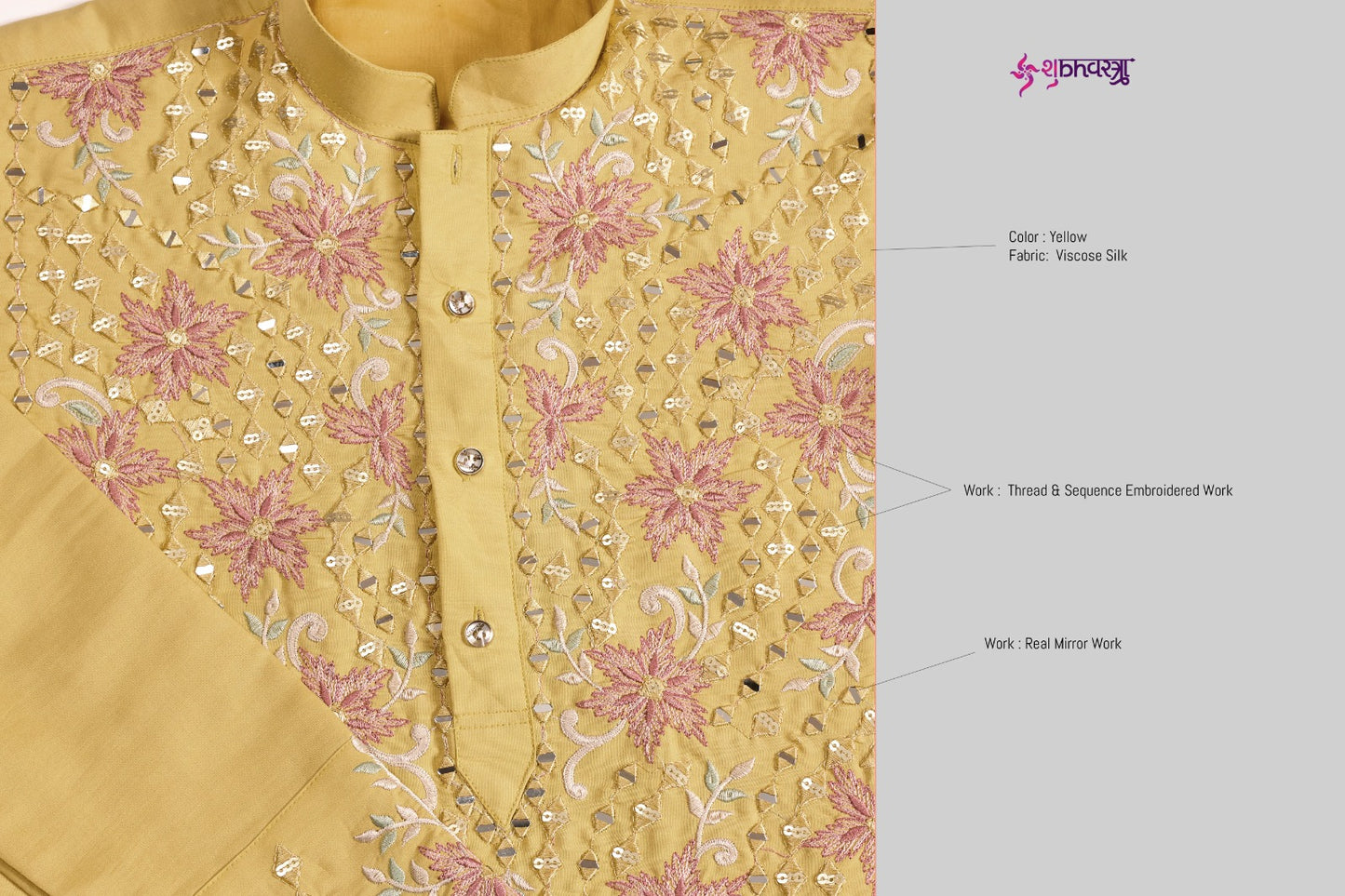 Vivaah Viraasat 2 Shubhvastra Viscose Silk Mens Kurta Wholesale Price