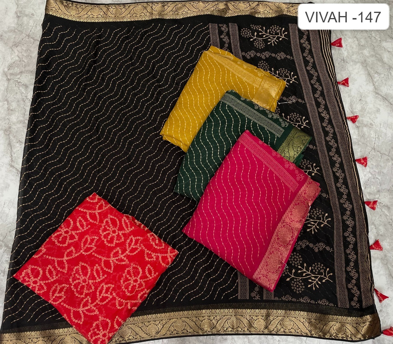 Vivah 147 Kalpveli Moss Sarees Supplier Ahmedabad