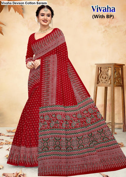 Vivaha Devson Cotton Sarees Exporter Gujarat