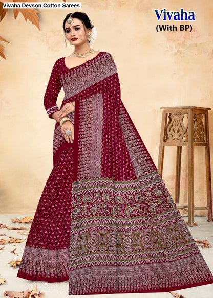 Vivaha Devson Cotton Sarees Exporter Gujarat