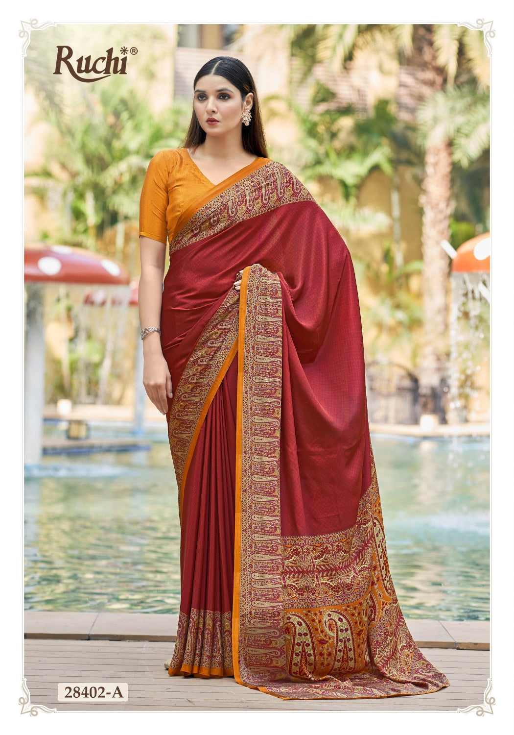 Vivanta Silk 27 Ruchi Silk Crepe Sarees Supplier India