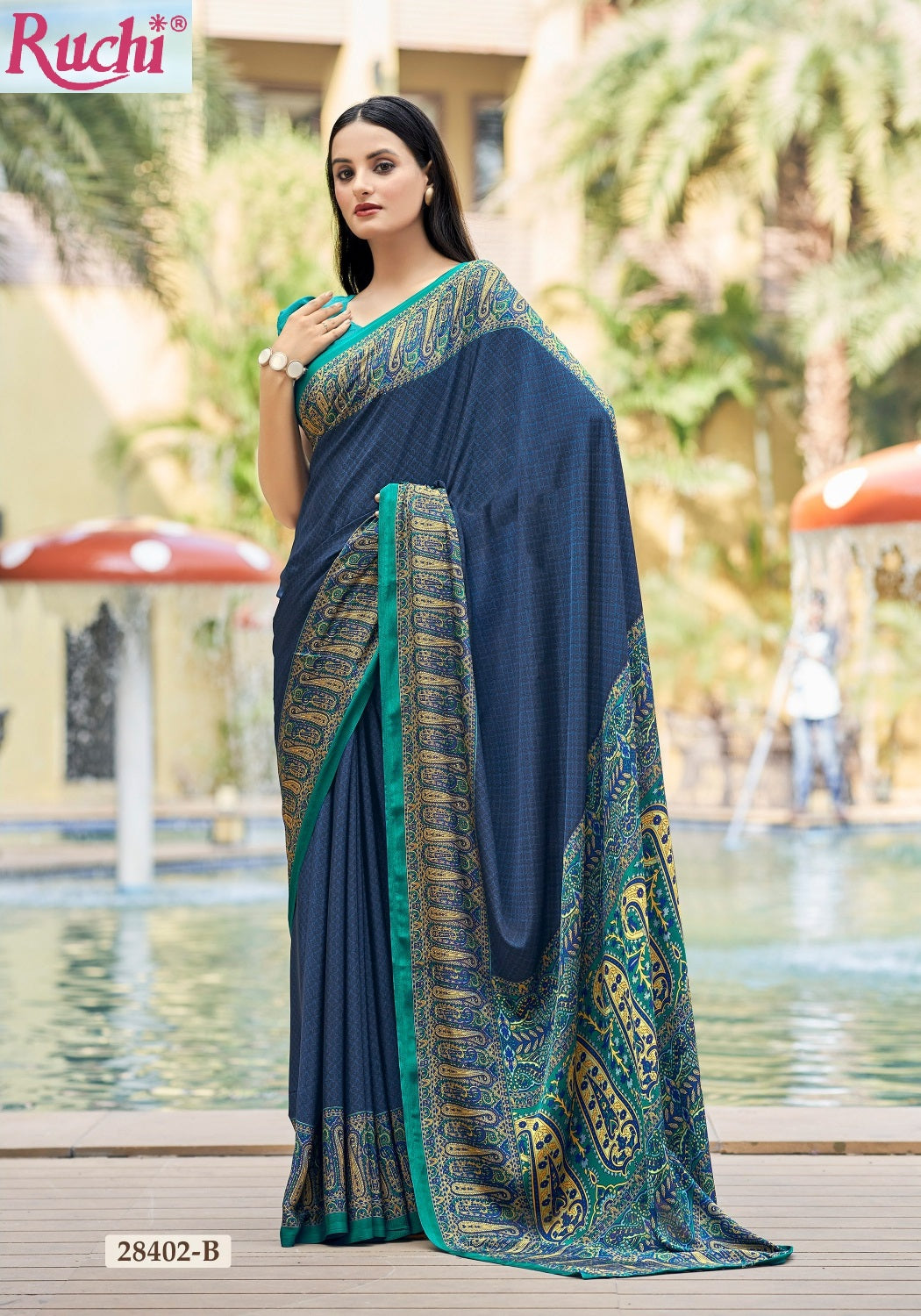 Vivanta Silk 27 Ruchi Silk Crepe Sarees Supplier India
