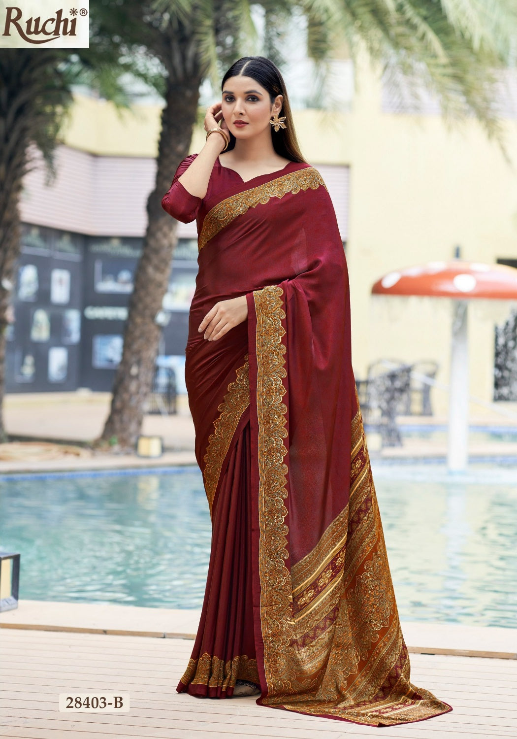 Vivanta Silk 27 Ruchi Silk Crepe Sarees Supplier India