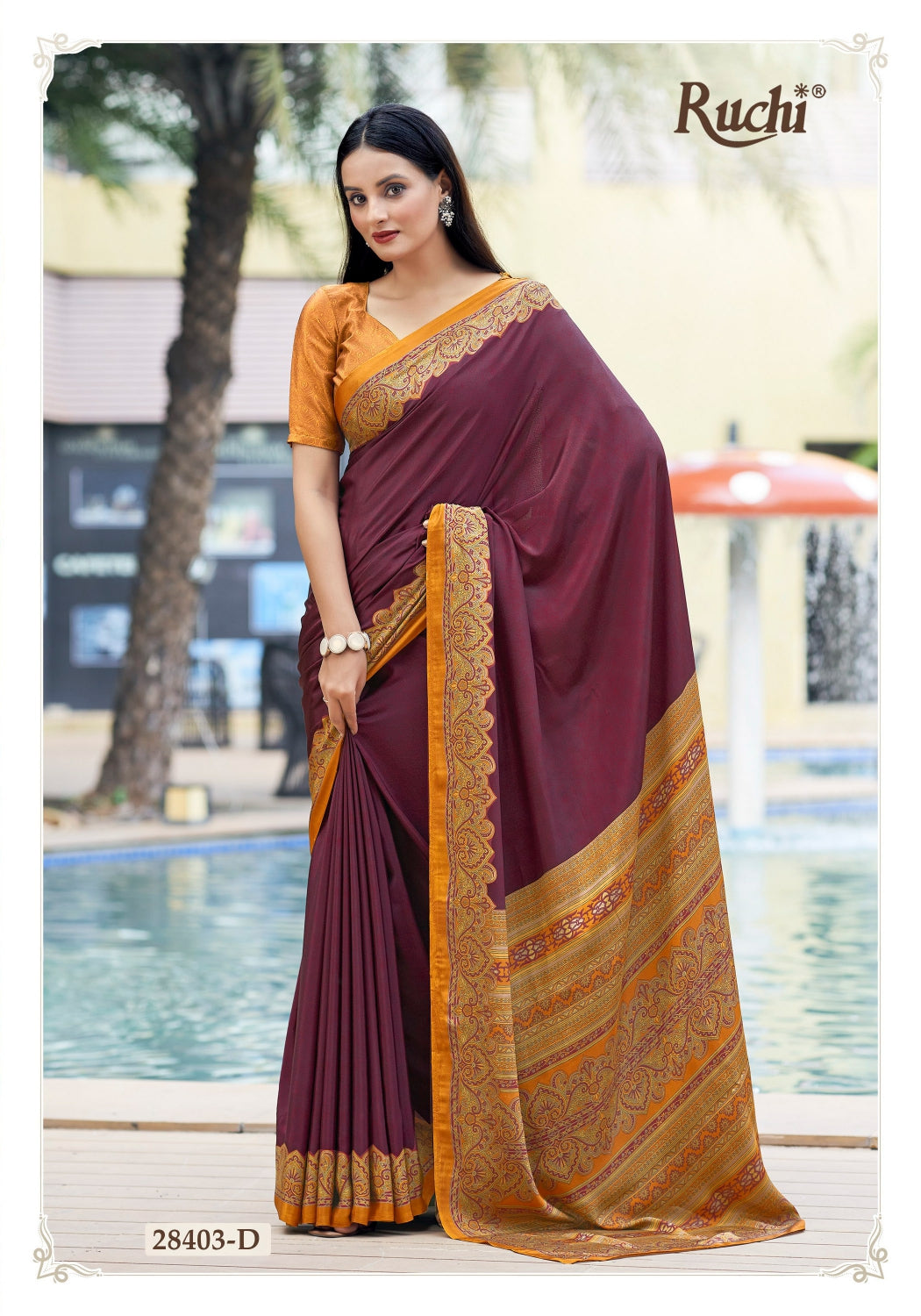 Vivanta Silk 27 Ruchi Silk Crepe Sarees Supplier India