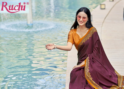 Vivanta Silk 27 Ruchi Silk Crepe Sarees Supplier India