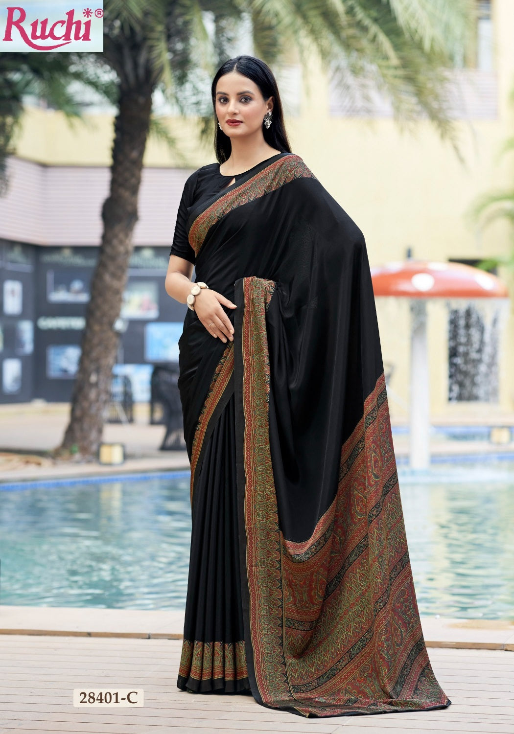 Vivanta Silk 27 Ruchi Silk Crepe Sarees Supplier India