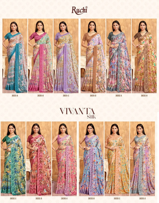 Vivanta Silk 39 Ruchi Sarees Exporter Ahmedabad