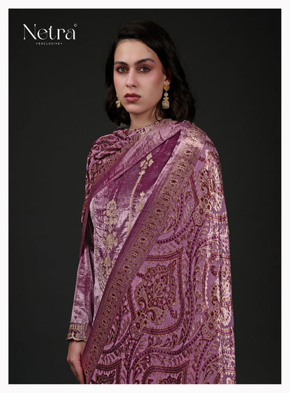 Vivara Netra Velvet Suits Wholesaler Gujarat