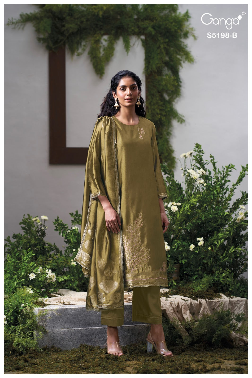 Viyati S5198 Ganga Woven Silk Pant Style Suits Supplier