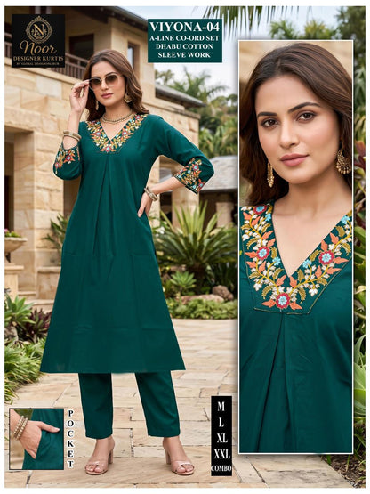 Viyona Globe Dhabu Cotton Co Ord Set Wholesale Price