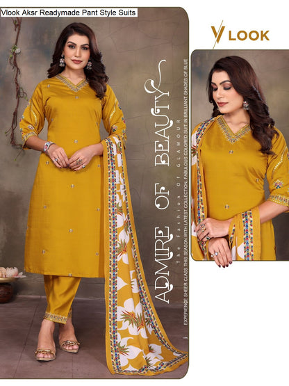 Vlook Aksr Vertican Readymade Pant Style Suits Wholesale Price