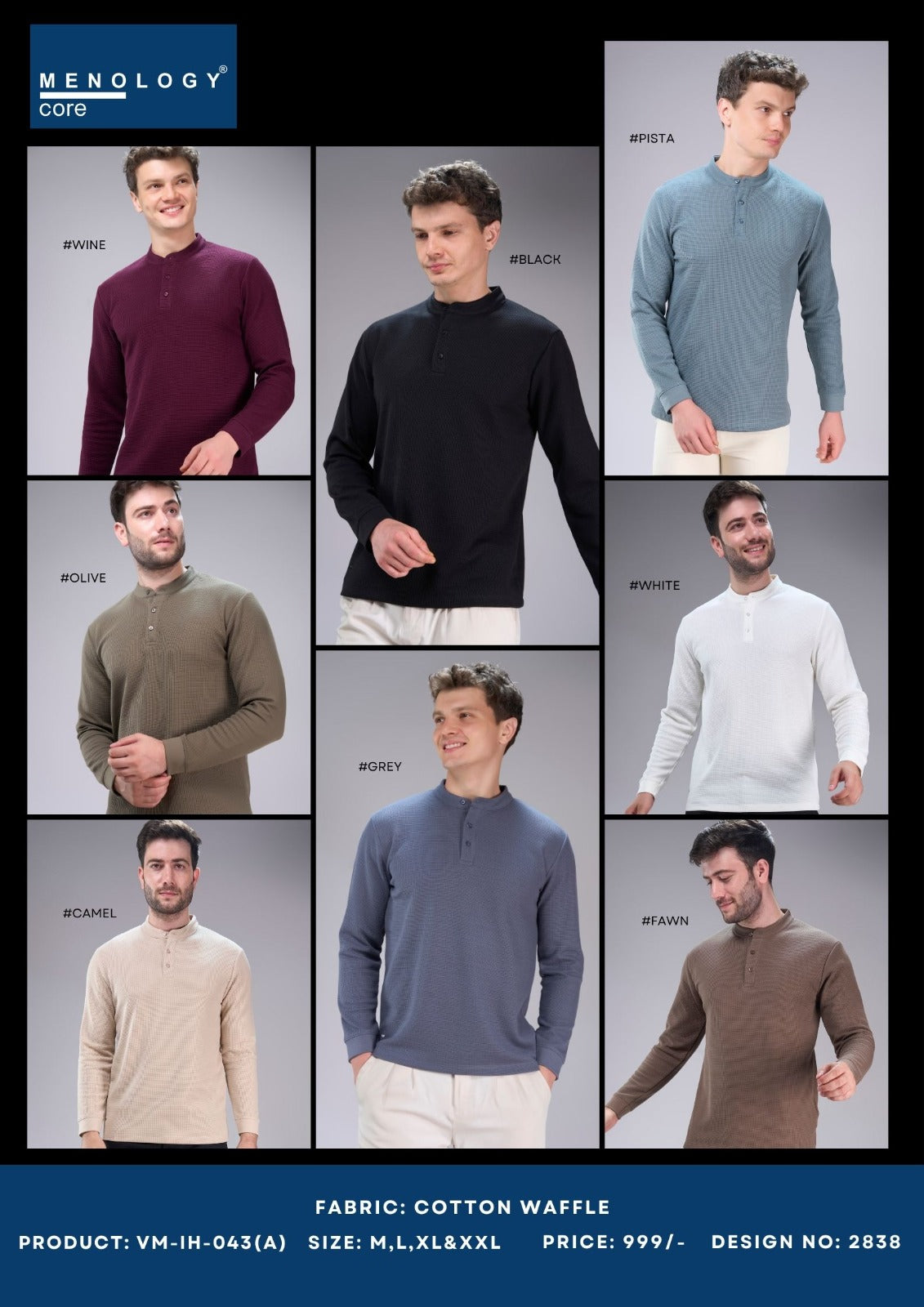 Vm-Ih-043(A) 2838 Menology Cotton Mens Tshirts Wholesale Price