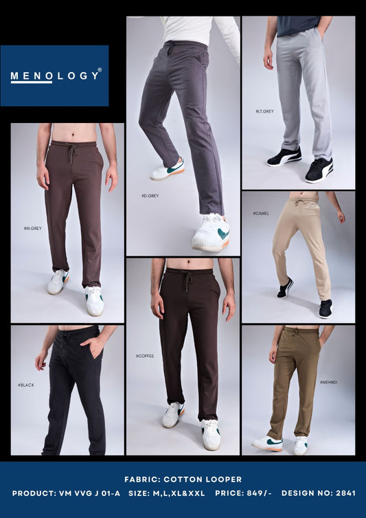 Vm-Vvg-J-01(A) 2841 Menology Cotton Looper Mens Track Pants Exporter Ahmedabad