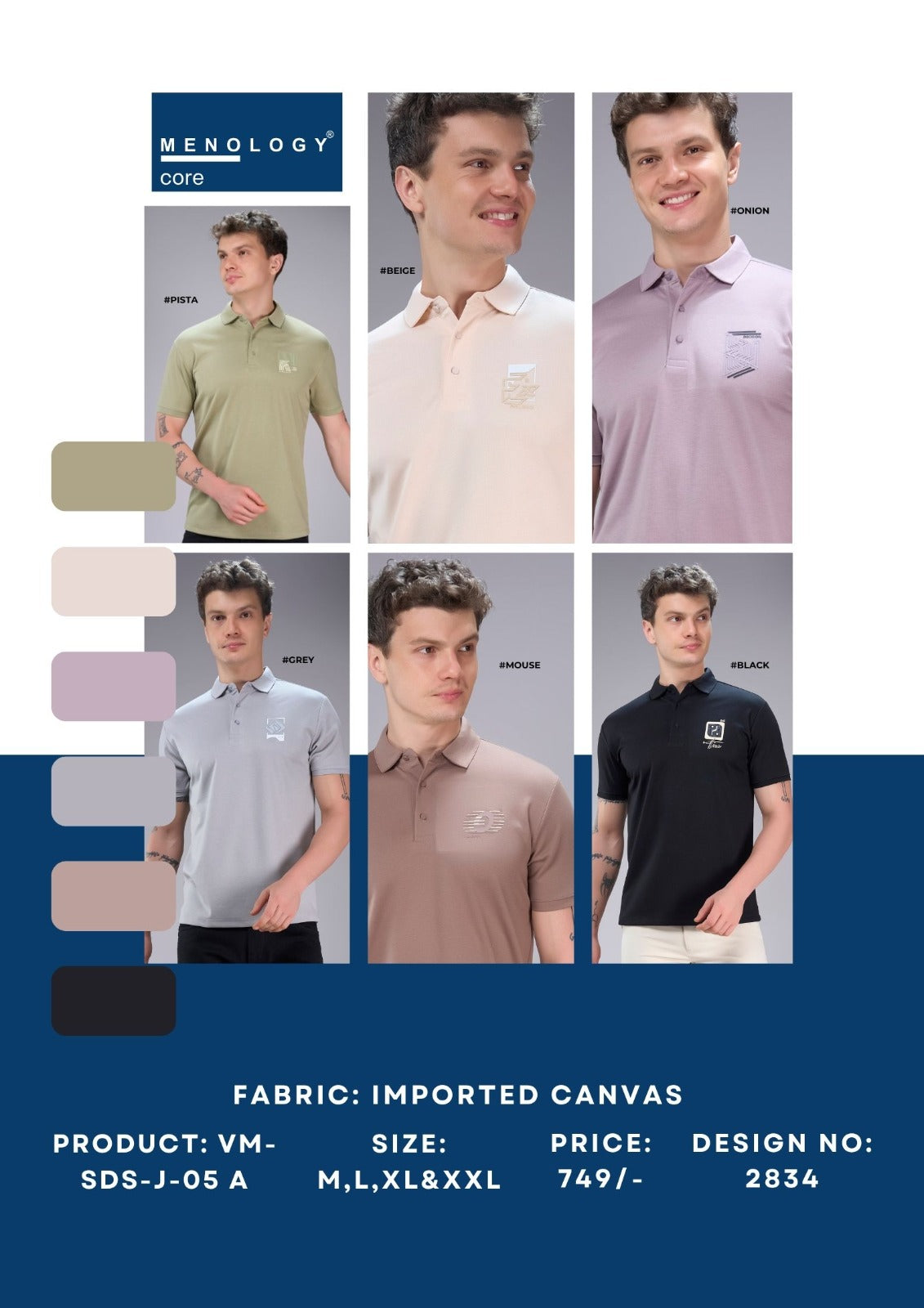 Vm Sds-J-05(A) 2834 Menology Imported Mens Tshirts Exporter