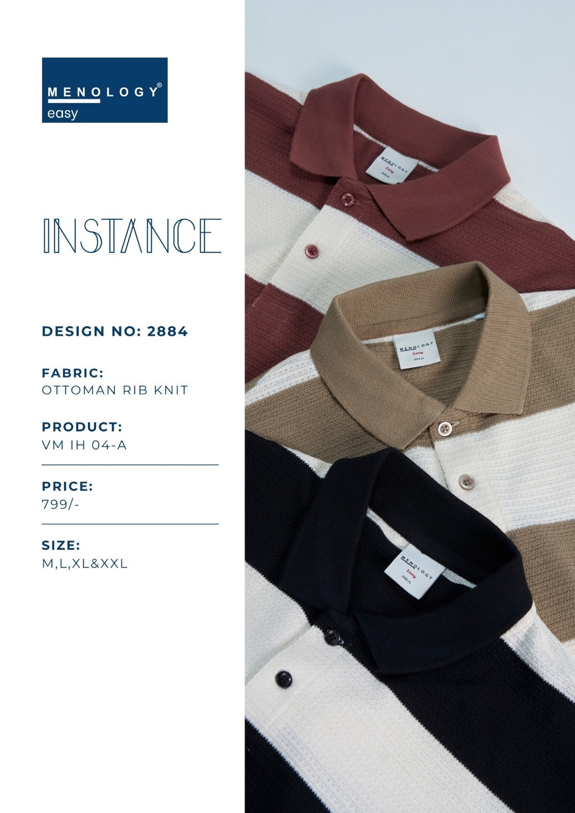 Vm Ih 04 A 2884 Polo Menology Ottoman Rib Knit Mens Tshirts Wholesale