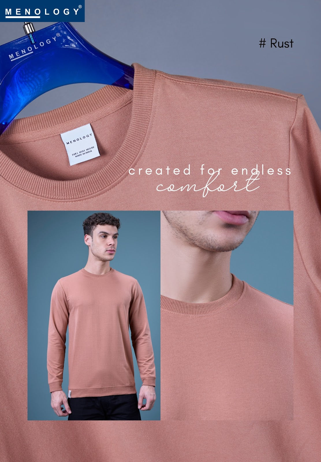 Vm Nl J 012(A) 2935 Menology Cotton Looper Mens Tshirts Exporter India